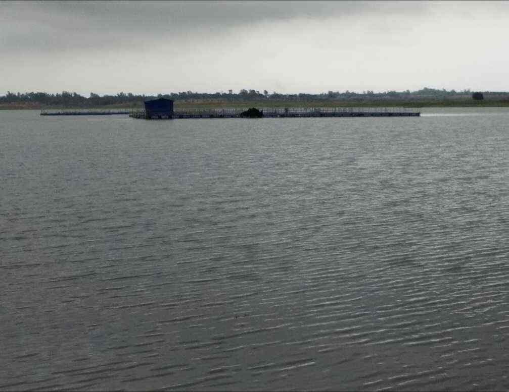 Rajdaha Lake Giridih — still deep forest lake in granite plateau hills, Giridih district, Jharkhand