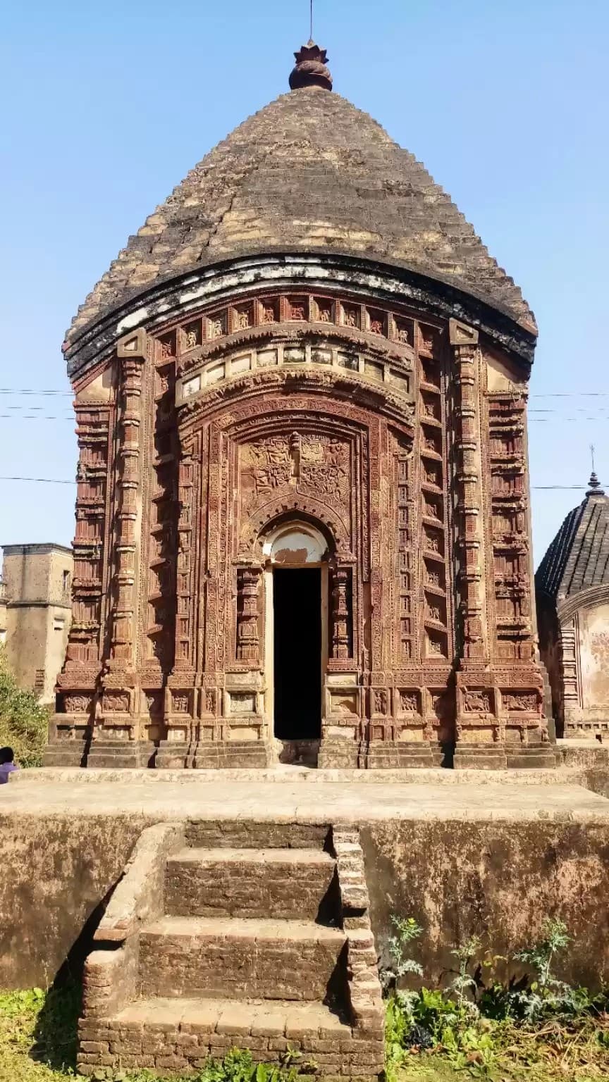 Maluti Temple Village — 17th century terracotta temples with ornate carved panels, Dumka district, Jharkhand